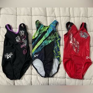 Set of Three GK gymnastic leos, size child small